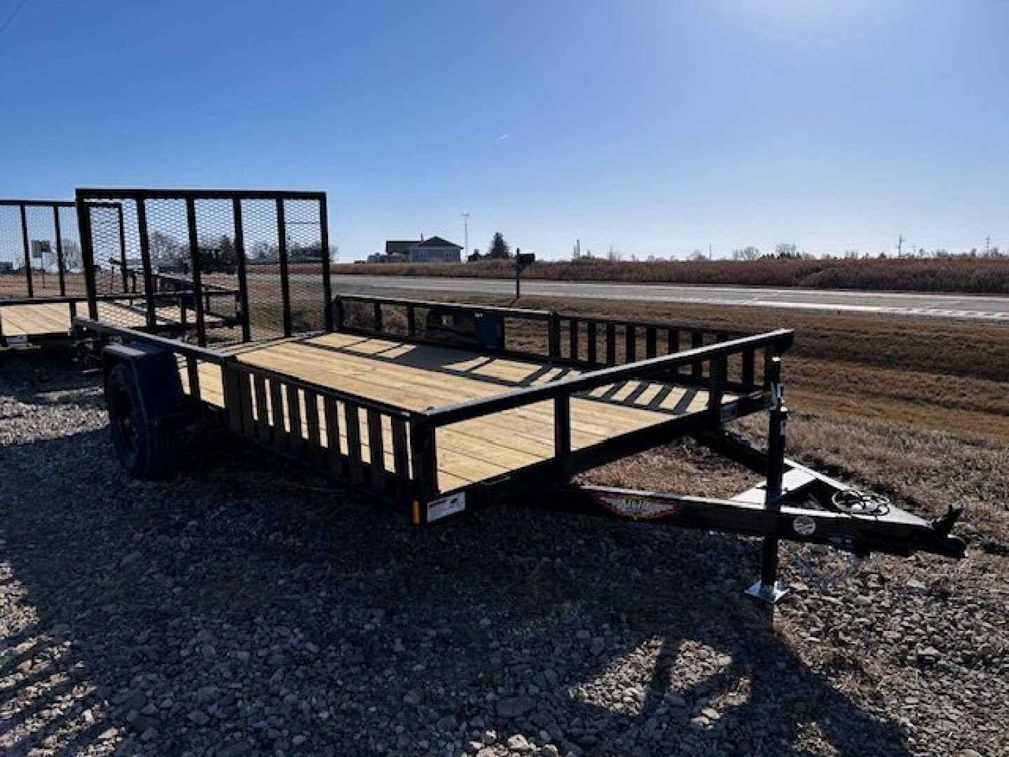New 2025 H&H Trailers 82"X14' ATV SIDE RAMPS Rail Side 2990k gvwr Utility Trailer