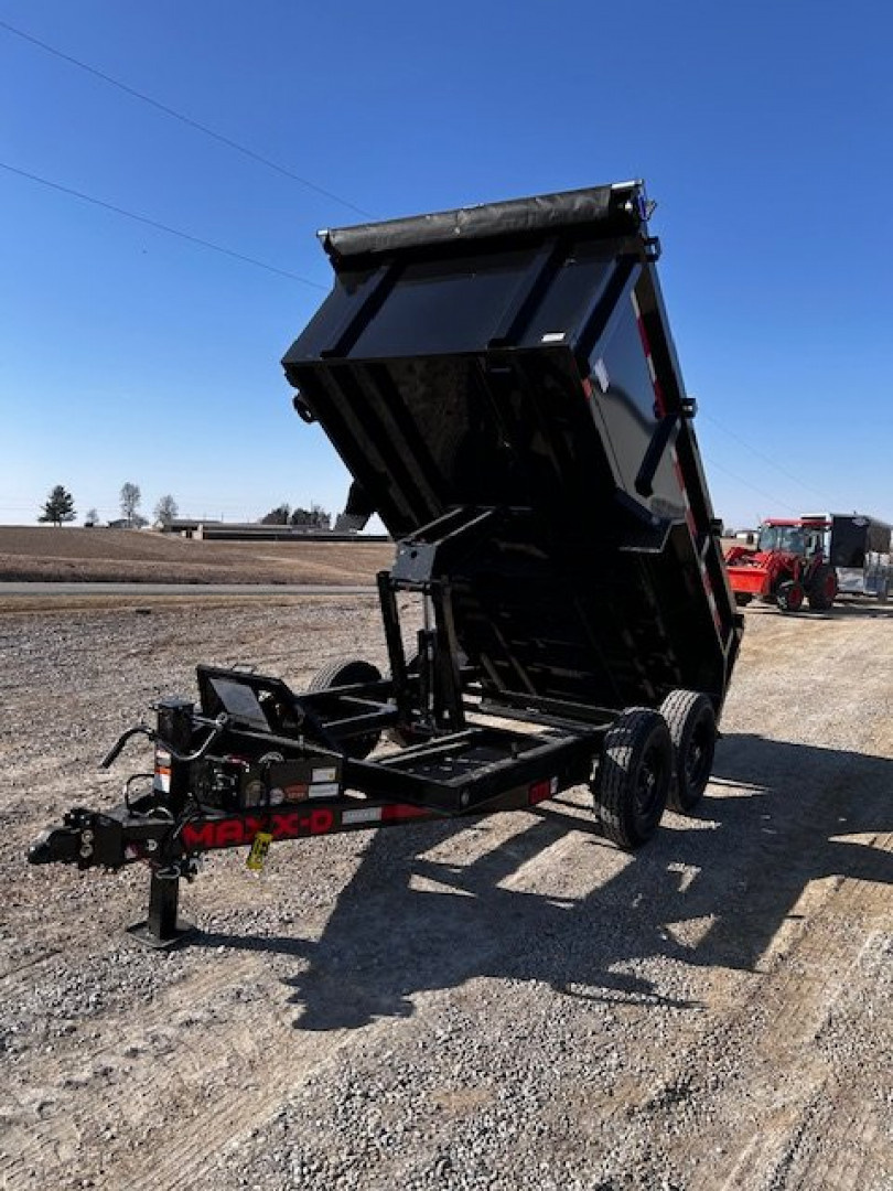 New 2025 MAXXD D7X 72X12 Dump Trailer 14K GVWR WIRELESS KIT/RAMPS/TARP 3' SIDES