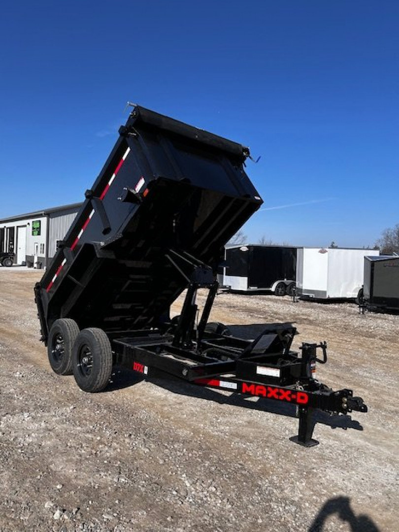New 2025 MAXXD D7X 72X12 Dump Trailer 14K GVWR WIRELESS KIT/RAMPS/TARP 3' SIDES