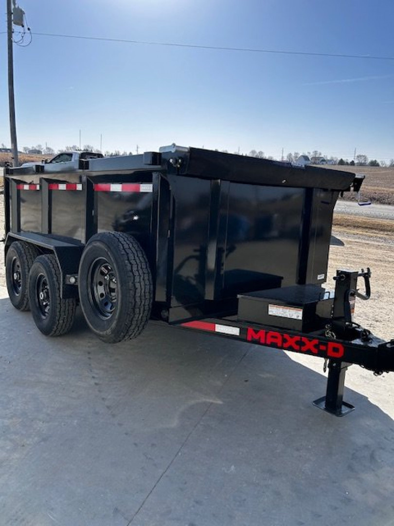 New 2025 MAXXD D7X 72X12 Dump Trailer 14K GVWR WIRELESS KIT/RAMPS/TARP 3' SIDES