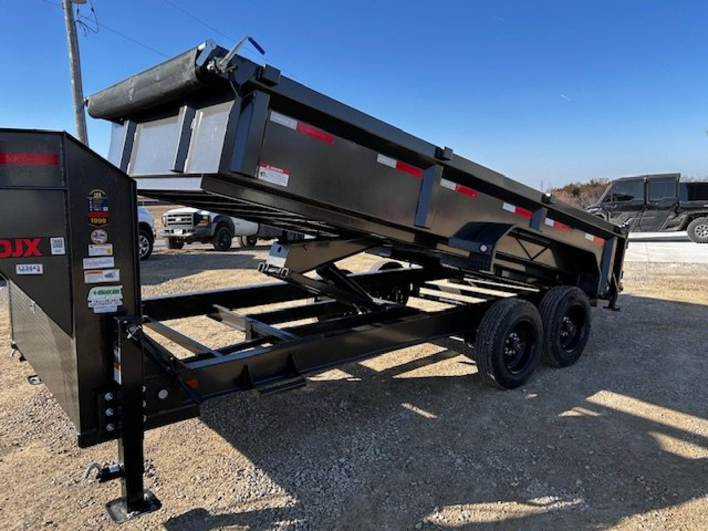 New 2025 MAXXD DJX 83"X16' GN 18K GVWR HD Dump Trailer