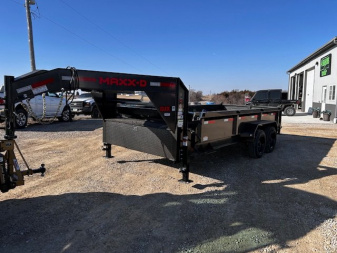 New 2025 MAXXD DJX 83"X16' GN 18K GVWR HD Dump Trailer