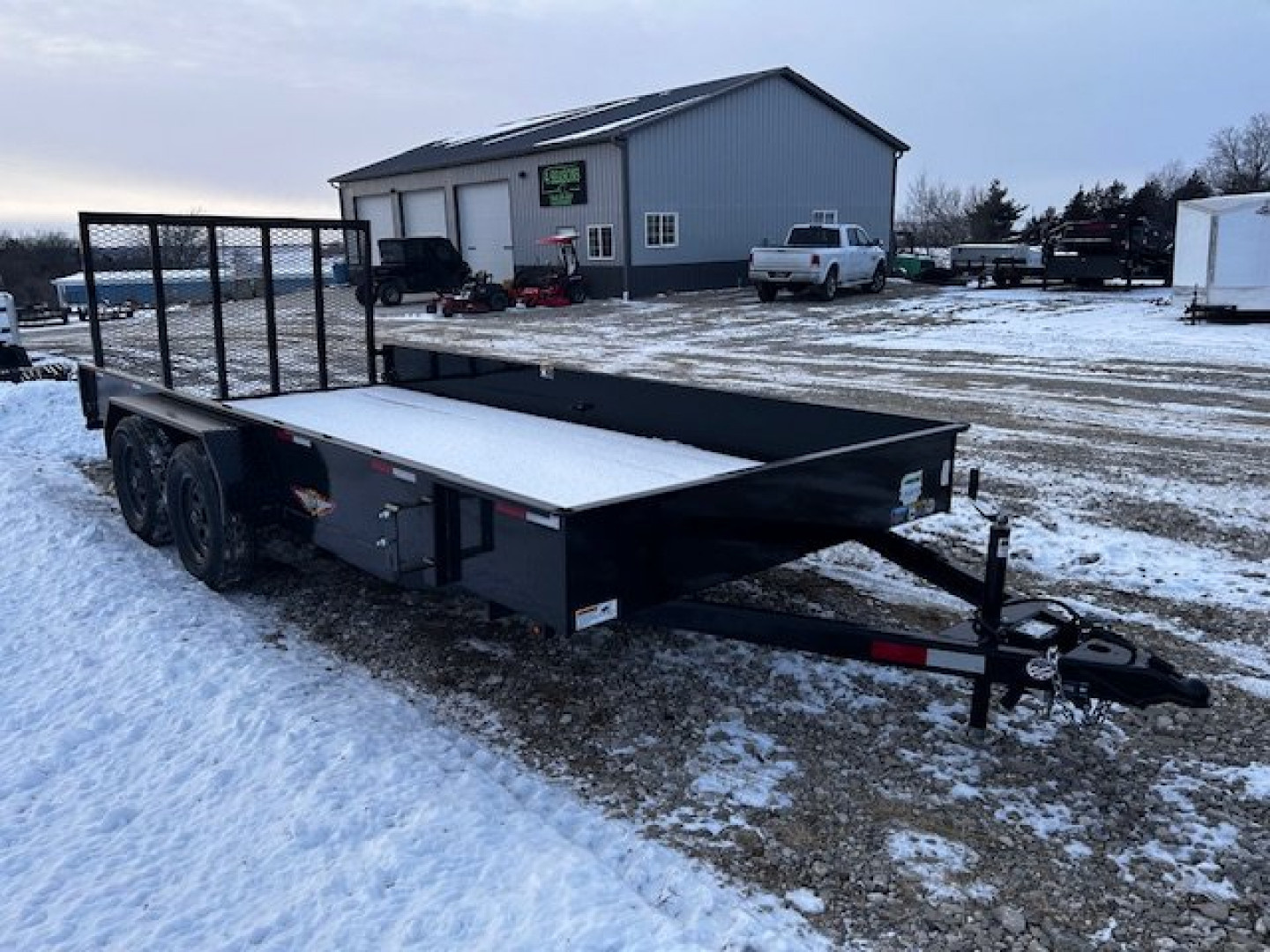 New 2025 H&H Trailers NEW 82"X16' SOLID SIDE 7K GVWR 4' GATE Utility Trailer