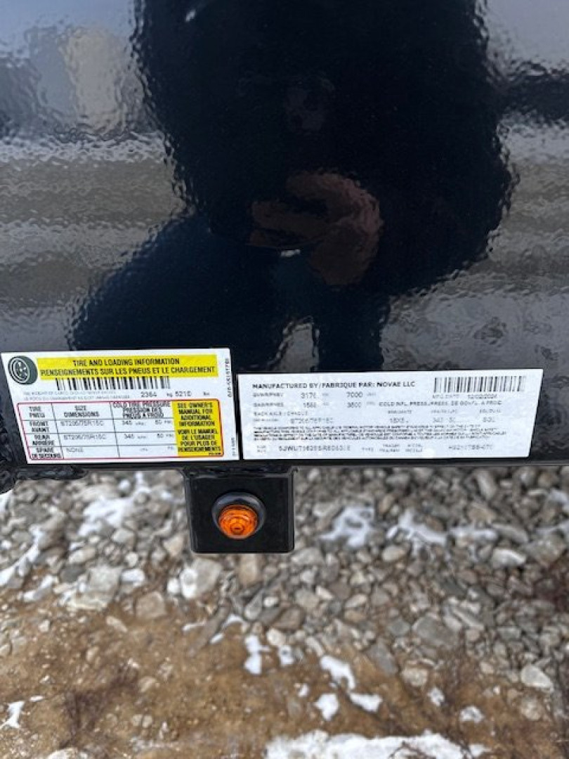 New 2025 H&H Trailers NEW 82"X16' SOLID SIDE 7K GVWR 4' GATE Utility Trailer