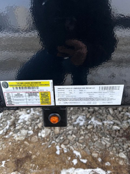 New 2025 H&H Trailers NEW 82"X16' SOLID SIDE 7K GVWR 4' GATE Utility Trailer