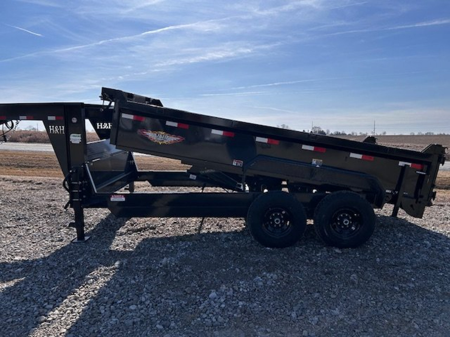 New 2025 H&H Trailers Dump Trailer 83"X14' 14K GVWR GN INDUSTRIAL
