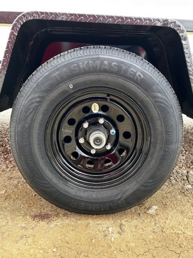 New 2025 H&H Trailers 82"X14' Rail Side 5000k gvwr Utility Trailer w/brakes