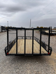 New 2025 H&H Trailers 82"X14' Rail Side 5000k gvwr Utility Trailer w/brakes