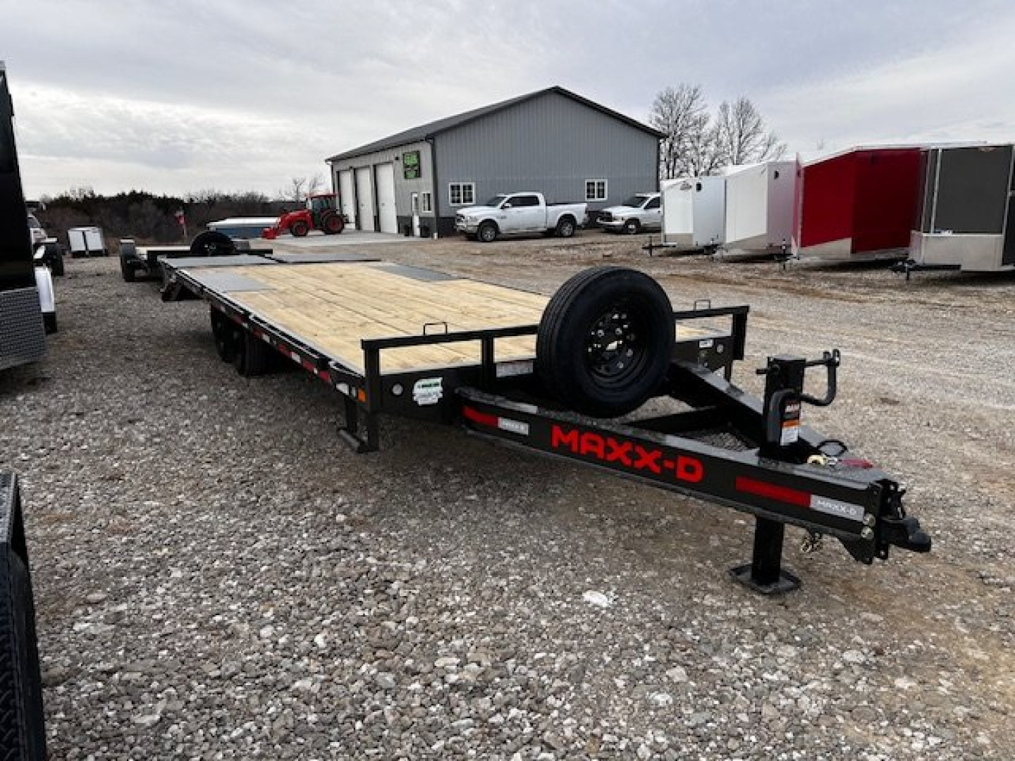 New 2025 MAXXD DOX 102"X24' DECKOVER BUMPER PULL 15.6 K GVWR 14 PLY Equipment Trailer