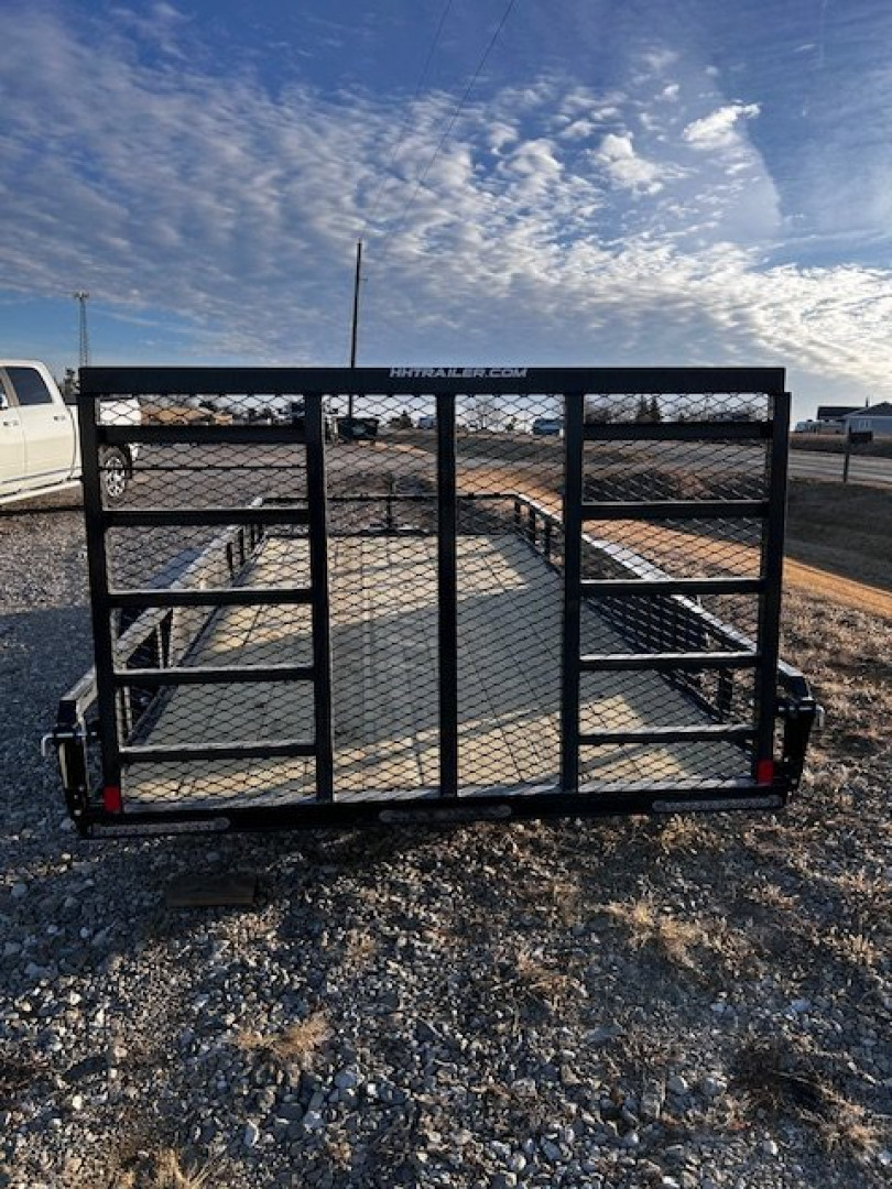 New 2025 H&H Trailers 82"X16' Rail Side 7k gvwr Utility Trailer