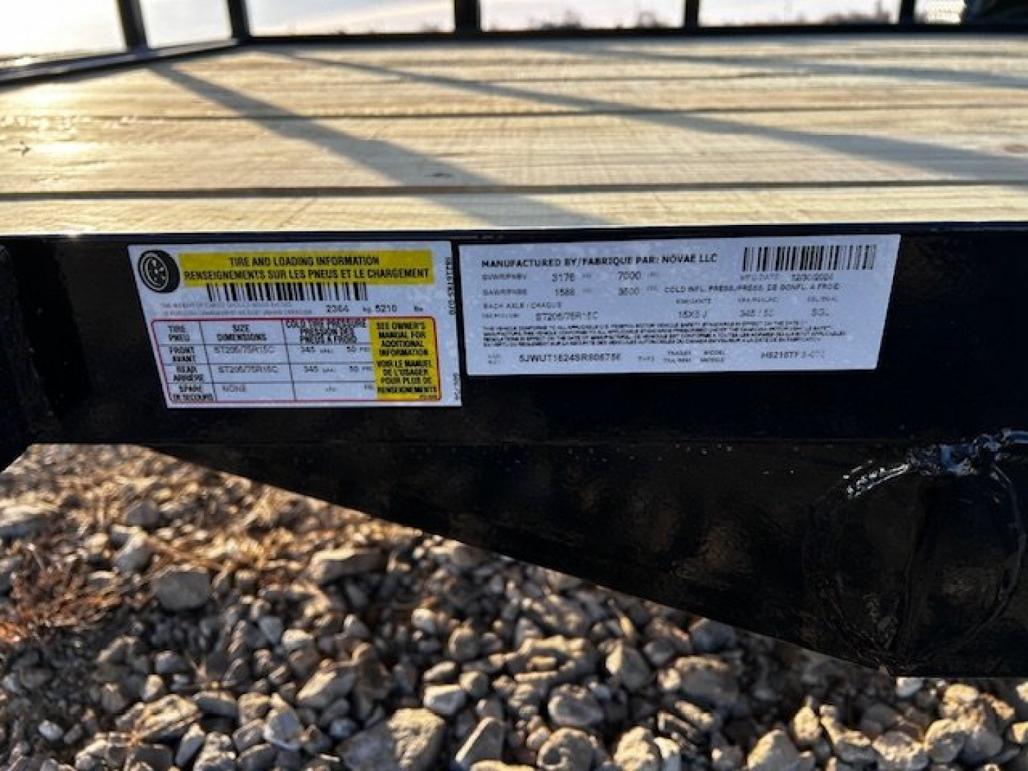 New 2025 H&H Trailers 82"X16' Rail Side 7k gvwr Utility Trailer