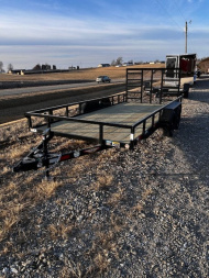 New 2025 H&H Trailers 82"X16' Rail Side 7k gvwr Utility Trailer