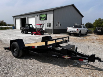 New 2025 H&H Trailers NEW 78"X12' HD SINGLE AXLE TILT SCISSOR LIFT TRAILER Equipment Trailer
