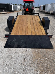New 2025 H&H Trailers NEW 78"X12' HD SINGLE AXLE TILT SCISSOR LIFT TRAILER Equipment Trailer