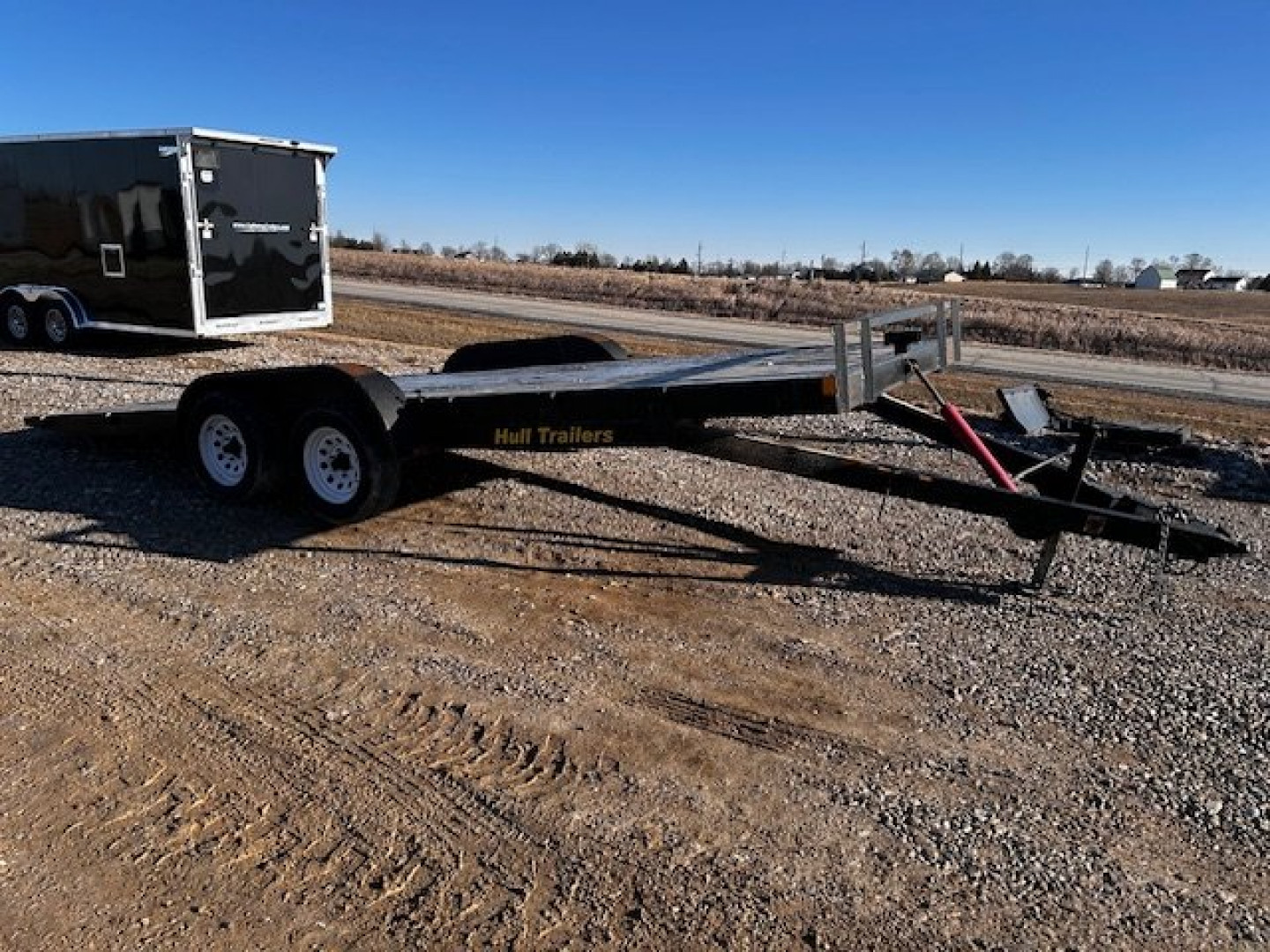 Used 2019 Hull 83"X20' Tilt Car Hauler 7k gvwr Car Hauler
