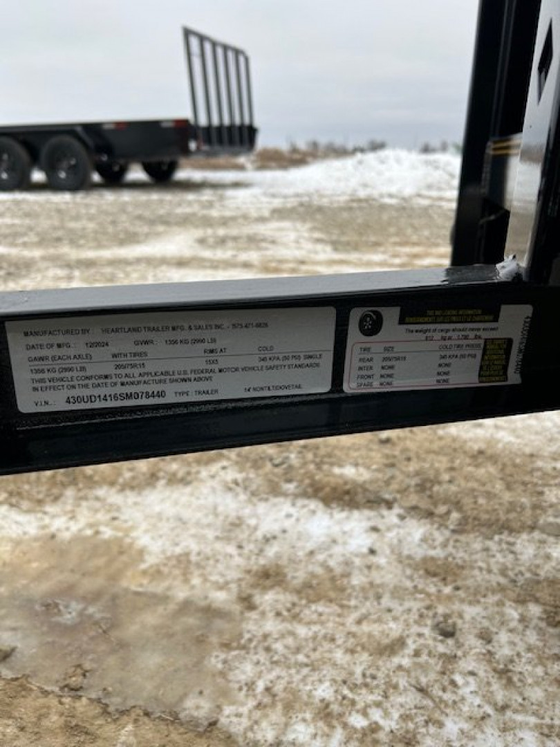 New 2025 HEARTLAND 82x14 utility Utility Trailer
