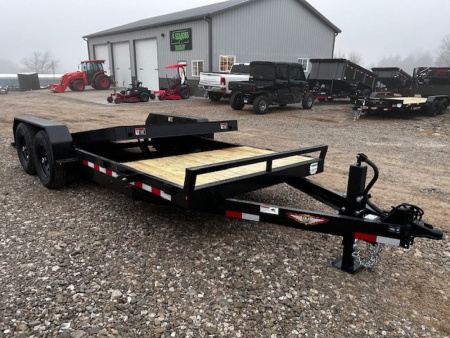 New 2025 H&H Trailers 82"X20' 14K GVWR GRAVITY TILT SPLIT DECK Equipment Trailer