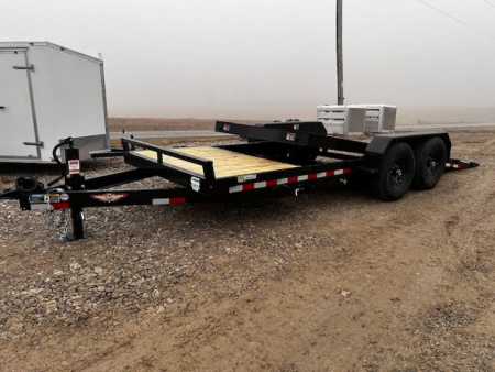 New 2025 H&H Trailers 82"X20' 14K GVWR GRAVITY TILT SPLIT DECK Equipment Trailer