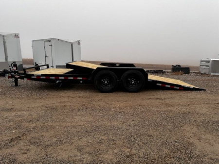 New 2025 H&H Trailers 82"X20' 14K GVWR GRAVITY TILT SPLIT DECK Equipment Trailer