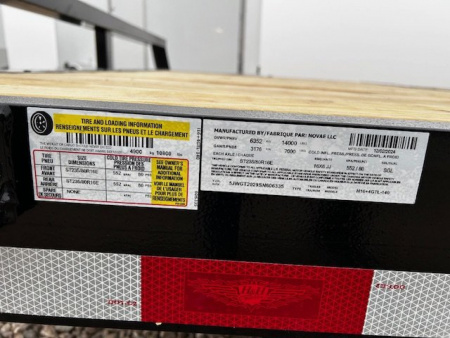 New 2025 H&H Trailers 82"X20' 14K GVWR GRAVITY TILT SPLIT DECK Equipment Trailer