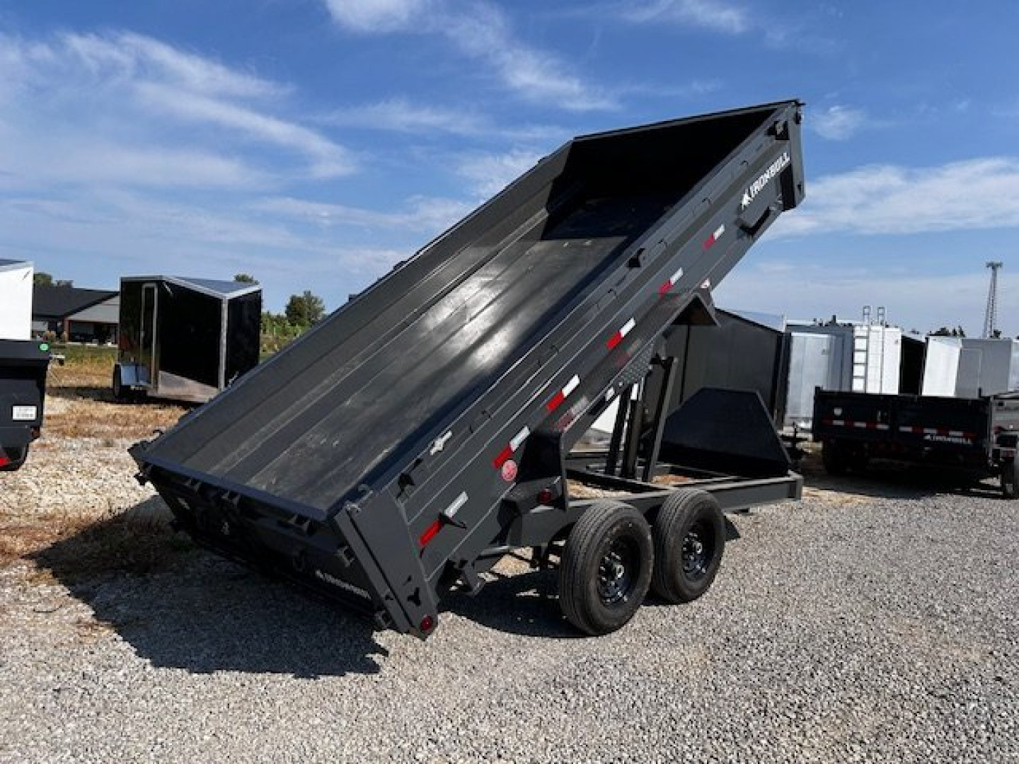New 2025 Iron Bull DWB 83"x16' 14.9k gvwr Dump Trailer
