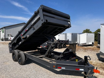 New 2025 Iron Bull DWB 83"x16' 14.9k gvwr Dump Trailer