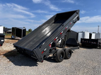 New 2025 Iron Bull DWB 83"x16' 14.9k gvwr Dump Trailer