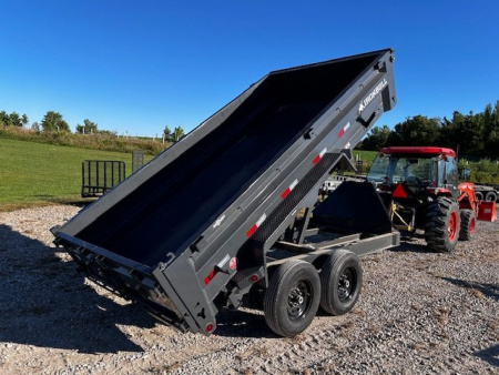 New 2025 Iron Bull DWB 83"x14' 14.9k gvwr Dump Trailer