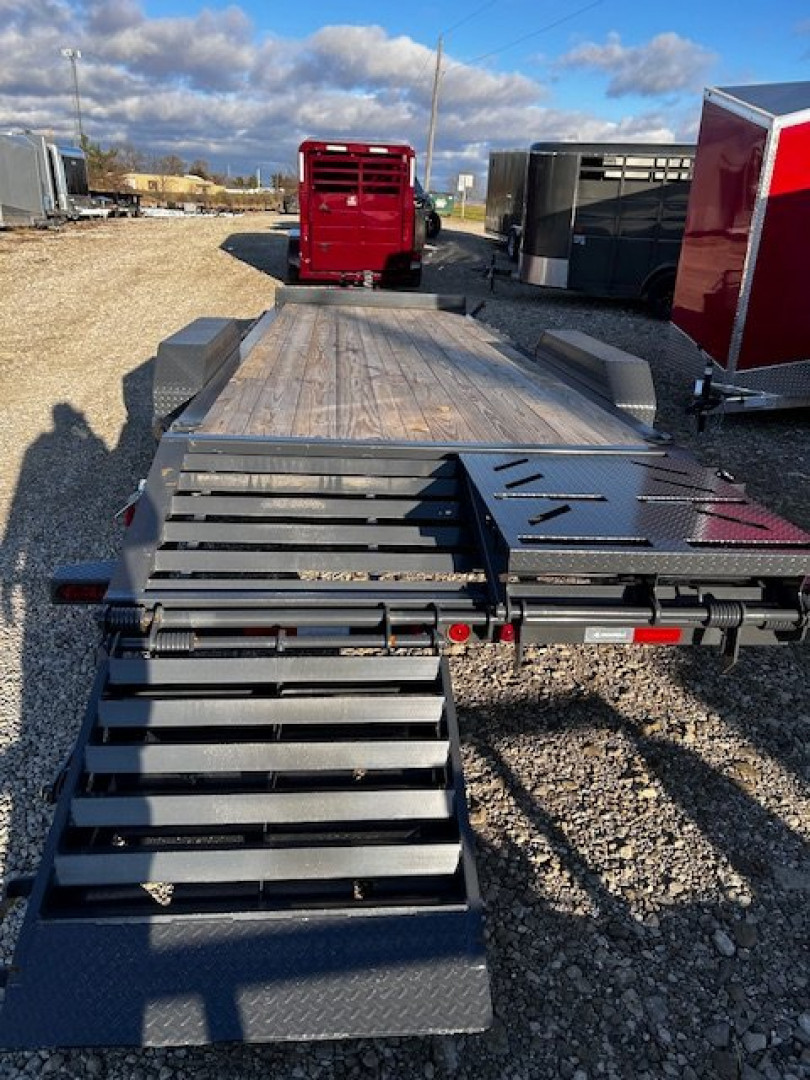 New 2024 IRON BULL EWB 83"X24' 14K HD EQUIPMENT FULL WIDTH RAMPS Equipment Trailer