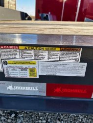 New 2024 IRON BULL EWB 83"X24' 14K HD EQUIPMENT FULL WIDTH RAMPS Equipment Trailer