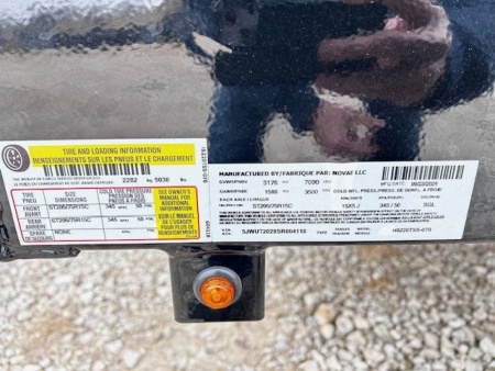 New 2025 H&H Trailers NEW 82"X20' SOLID SIDE 7K GVWR 5' LADDER STYLE GATE Utility Trailer