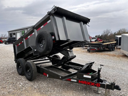 New 2025 MAXXD D7X 72X12 Dump Trailer 12K GVWR WIRELESS KIT/RAMPS/TARP 3' SIDES