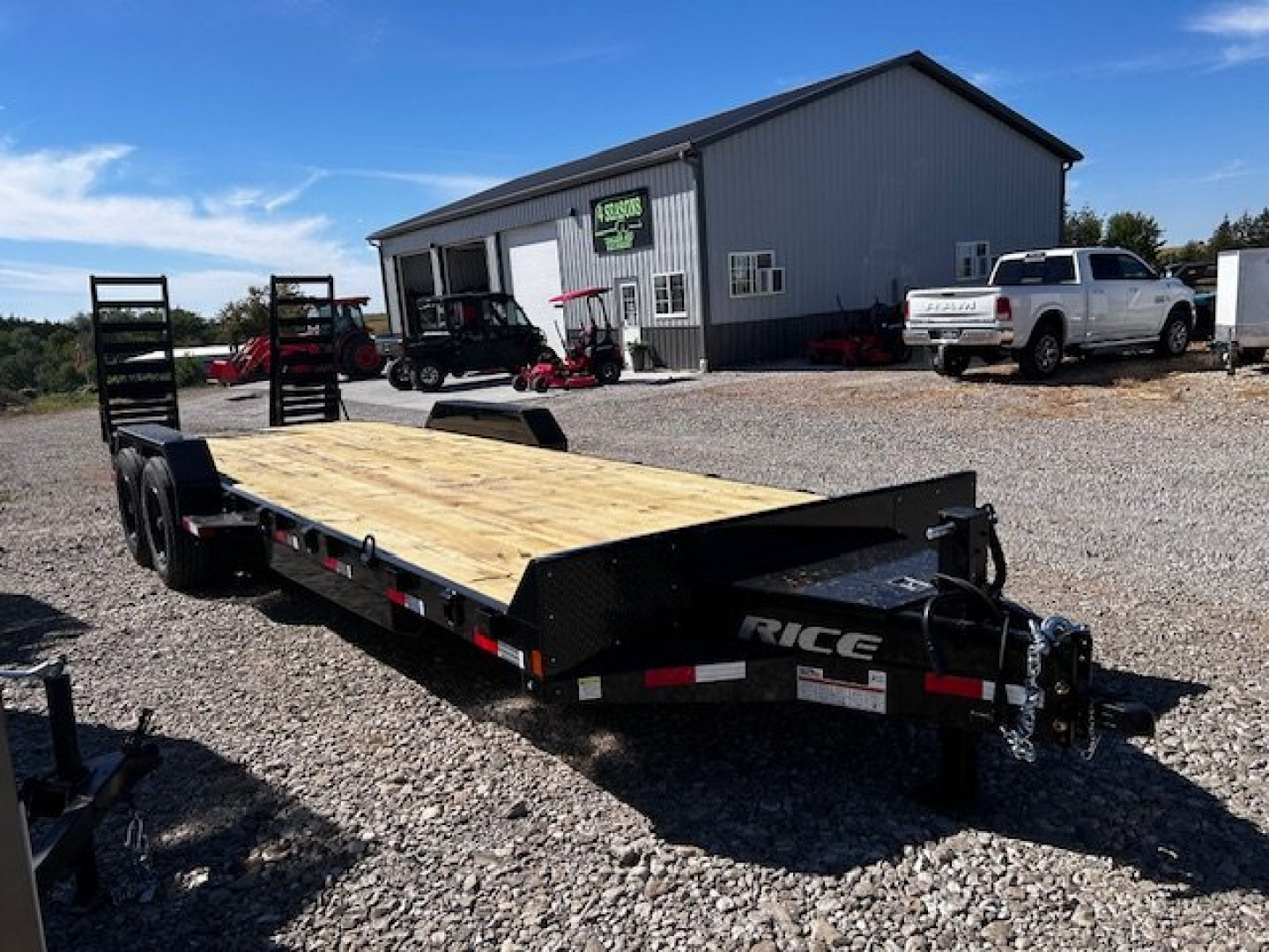 New 2025 RICE 82X24 Rice HD 16K GVWR Equipment Trailer