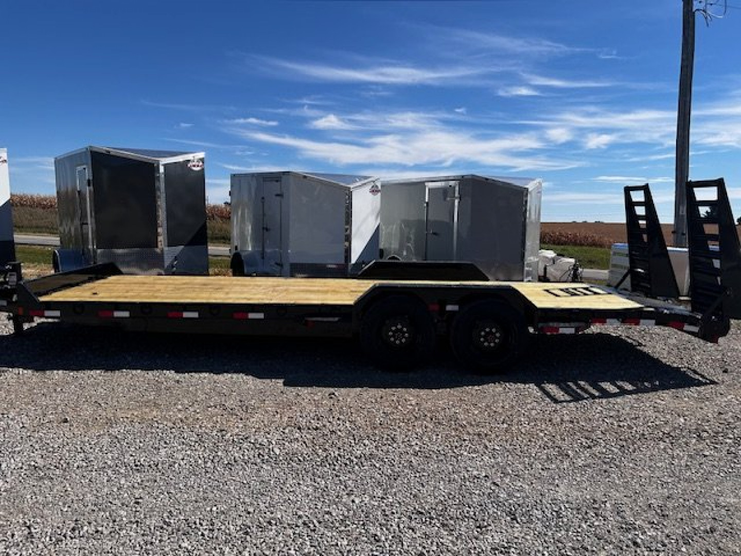 New 2025 RICE 82X24 Rice HD 16K GVWR Equipment Trailer