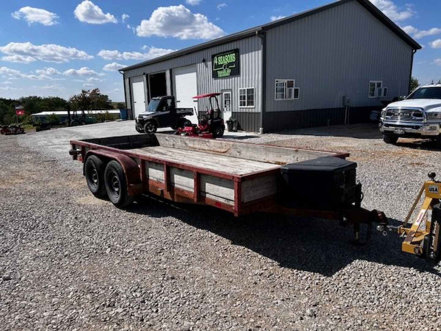 Used 1995 Interstate Trailers 6'X16' UTILITY TANDEM AXLE Utility Trailer