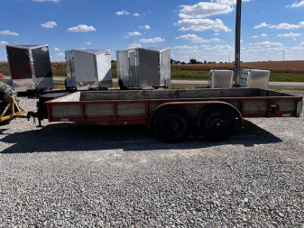 Used 1995 Interstate Trailers 6'X16' UTILITY TANDEM AXLE Utility Trailer