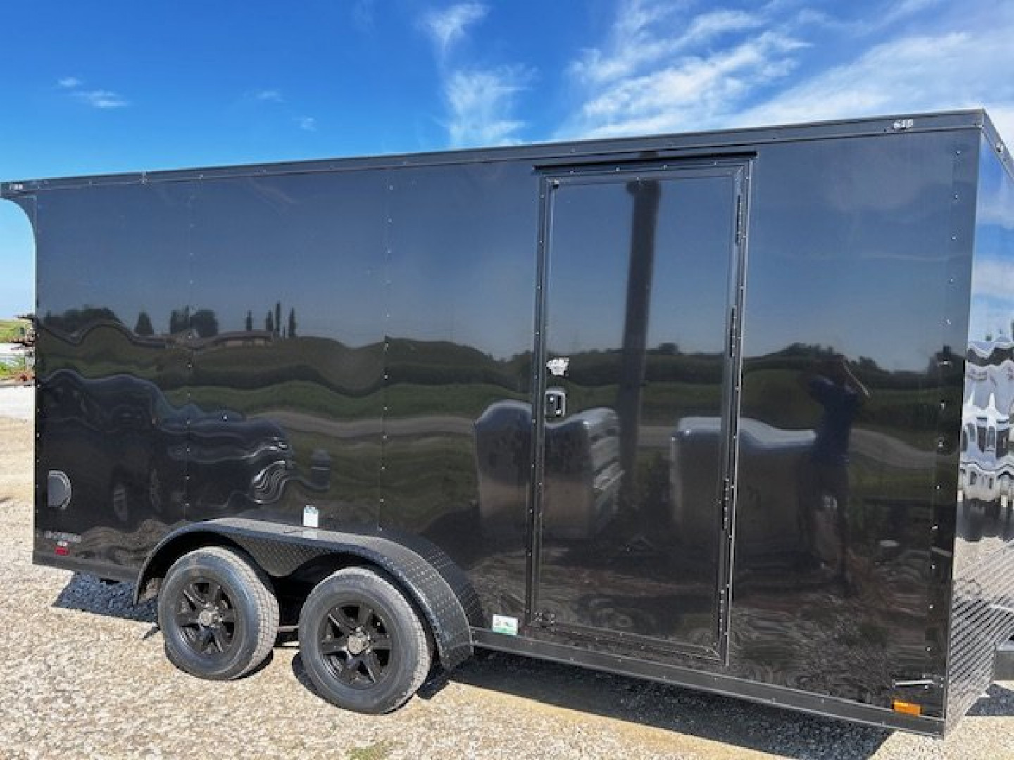 New 2025 CARGO MATE 7X16 Cargo / Enclosed Trailer UTV PACKAGE BLACK-OUT