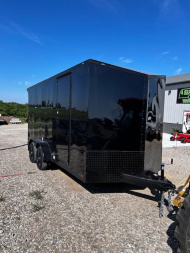 New 2025 CARGO MATE 7X16 Cargo / Enclosed Trailer UTV PACKAGE BLACK-OUT