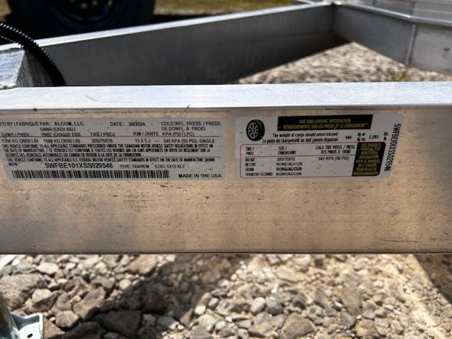 New 2025 E-Z Hauler 6X10 XLT Cargo / Enclosed Trailer REAR RAMP DOOR