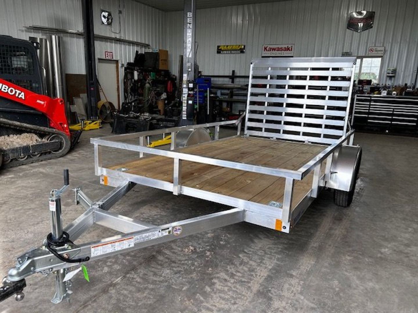 New YEAR END CLEARANCE SALE $$$ 2024 Mission MU 80"X12' WR 2.0 ALUMINUM FRAME WOOD FLOOR 5' GATE Utility Trailer SALE $$$
