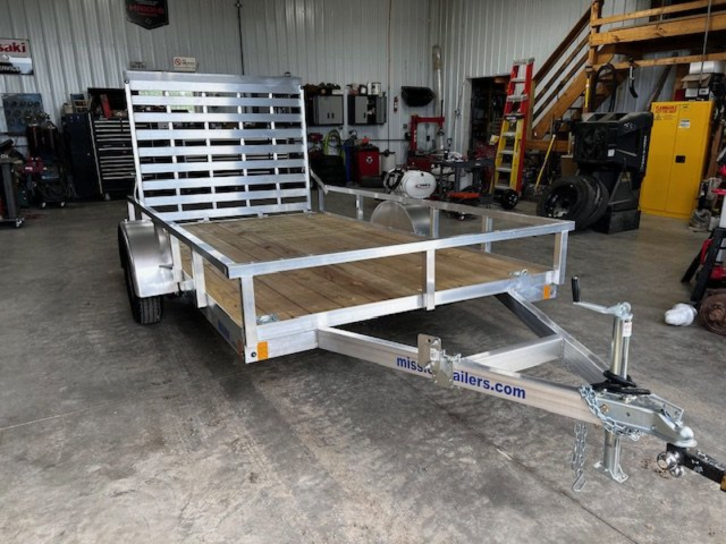 New YEAR END CLEARANCE SALE $$$ 2024 Mission MU 80"X12' WR 2.0 ALUMINUM FRAME WOOD FLOOR 5' GATE Utility Trailer SALE $$$