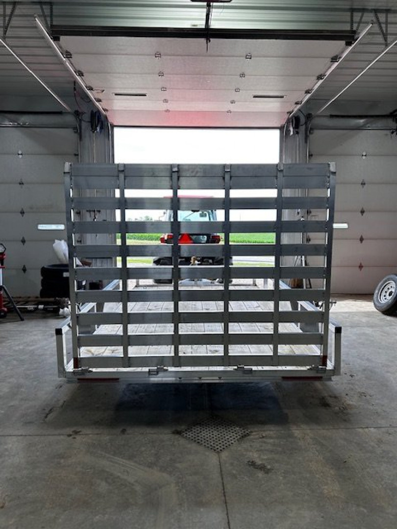 New YEAR END CLEARANCE SALE $$$ 2024 Mission MU 80"X12' WR 2.0 ALUMINUM FRAME WOOD FLOOR 5' GATE Utility Trailer SALE $$$
