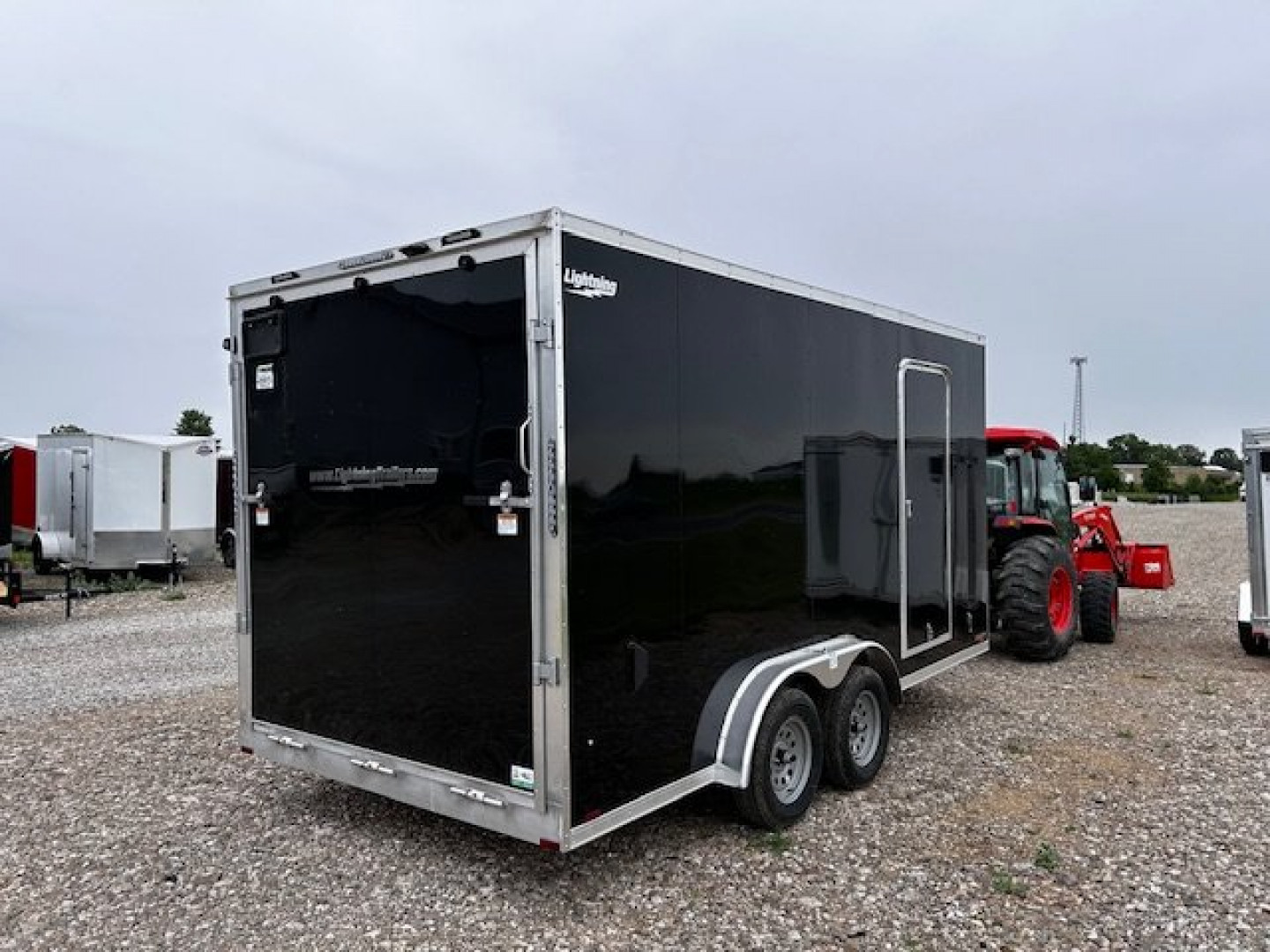 New 2025 LIGHTNING TRAILERS 7.5X16 ALL ALUMINUM 7'2" INTERIOR RAMP DOOR Cargo / Enclosed Trailer