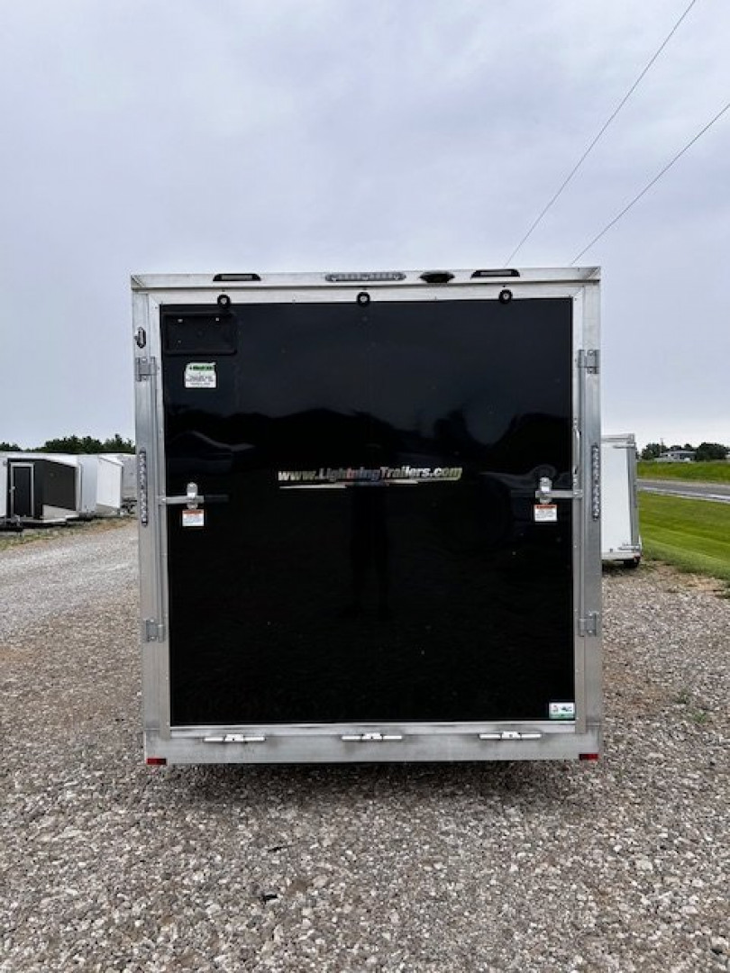 New 2025 LIGHTNING TRAILERS 7.5X16 ALL ALUMINUM 7'2" INTERIOR RAMP DOOR Cargo / Enclosed Trailer