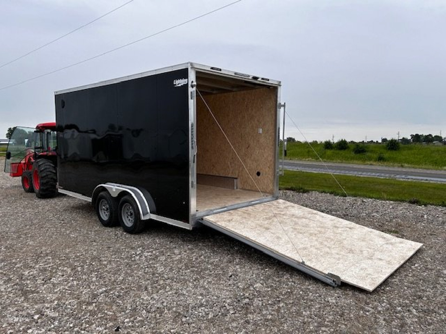 New 2025 LIGHTNING TRAILERS 7.5X16 ALL ALUMINUM 7'2" INTERIOR RAMP DOOR Cargo / Enclosed Trailer