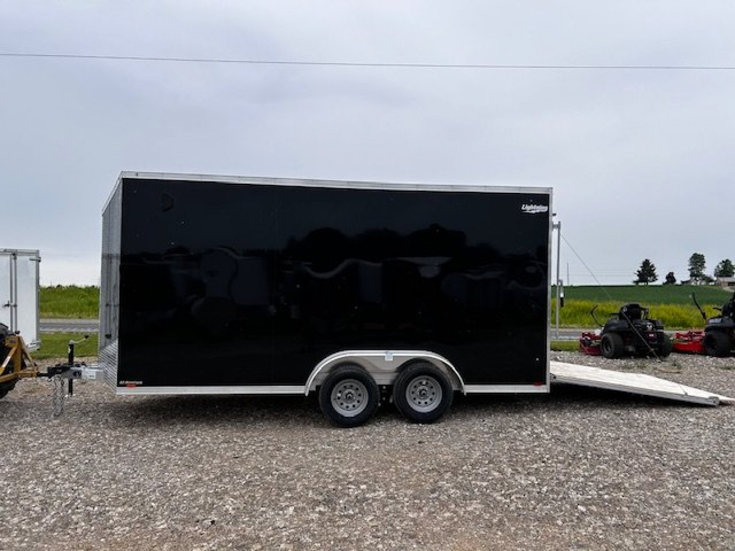 New 2025 LIGHTNING TRAILERS 7.5X16 ALL ALUMINUM 7'2" INTERIOR RAMP DOOR Cargo / Enclosed Trailer
