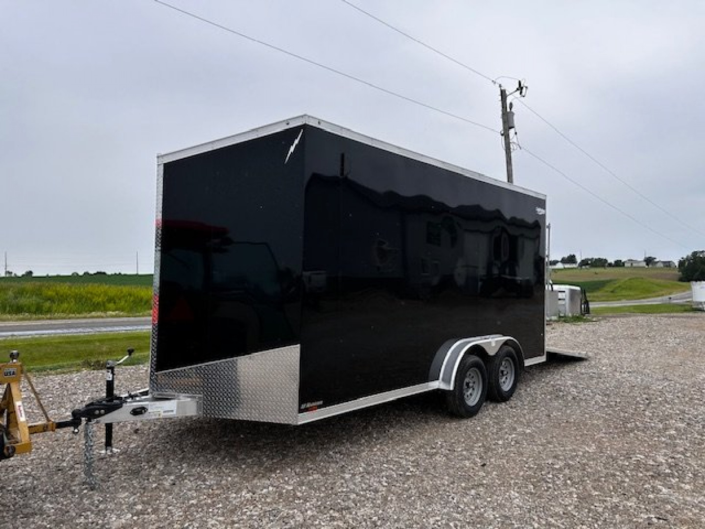New 2025 LIGHTNING TRAILERS 7.5X16 ALL ALUMINUM 7'2" INTERIOR RAMP DOOR Cargo / Enclosed Trailer