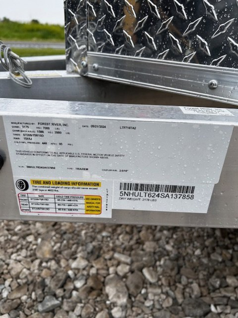 New 2025 LIGHTNING TRAILERS 7.5X16 ALL ALUMINUM 7'2" INTERIOR RAMP DOOR Cargo / Enclosed Trailer