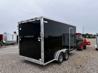 New 2025 LIGHTNING TRAILERS 7.5X16 ALL ALUMINUM 7'2" INTERIOR RAMP DOOR Cargo / Enclosed Trailer