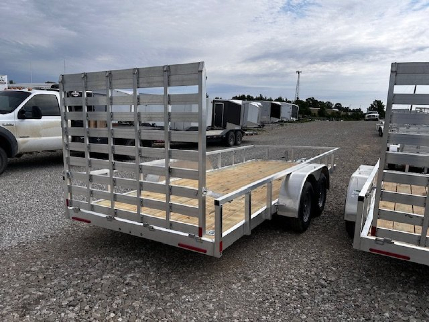 New 2024 Mission MLS 6.5'X18' TANDEM AXLE UTILITY WITH 5' TALL GATE ALUMINUM FRAME WOOD FLOOR Utility Trailer